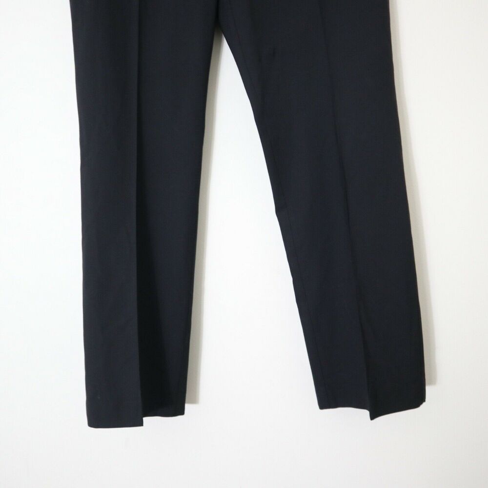 Eileen Fisher Wool Blend Straight Leg Trousers Career Work Black - Picture 5 of 9